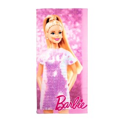 Πετσέτα Θαλάσσης Παιδική Mattel Barbie 85 Digital Print Pink Micro Quick Dry Dimcol (70x140) 1Τεμ