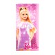 Πετσέτα Θαλάσσης Παιδική Mattel Barbie 85 Digital Print Pink Micro Quick Dry Dimcol (70x140) 1Τεμ