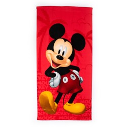 Πετσέτα Θαλάσσης Παιδική Disney Home Quick Dry Mickey 27 Red Micro Dimcol (70x140) 1Τεμ