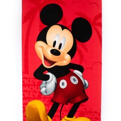 Πετσέτα Θαλάσσης Παιδική Disney Home Quick Dry Mickey 27 Red Micro Dimcol (70x140) 1Τεμ