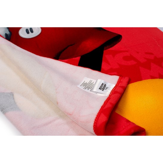 Πετσέτα Θαλάσσης Παιδική Disney Home Quick Dry Mickey 27 Red Micro Dimcol (70x140) 1Τεμ