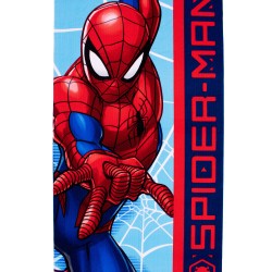 Πετσέτα Θαλάσσης Παιδική Marvel Quick Dry Spiderman 41 Sky Blue Micro Dimcol (70x140) 1Τεμ