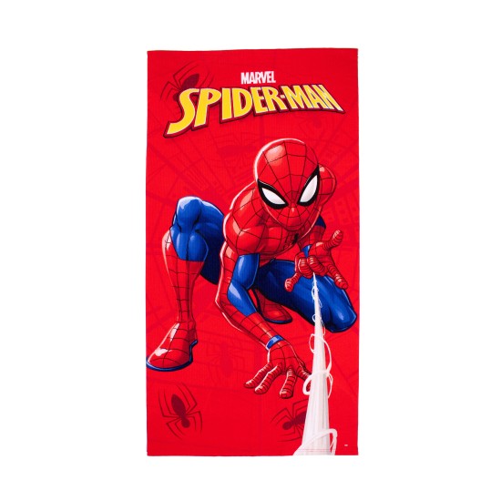 Πετσέτα Θαλάσσης Παιδική Marvel Quick Dry Spiderman 42 Red Micro Dimcol (70x140) 1Τεμ