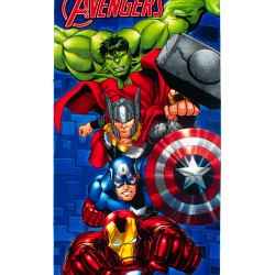 Πετσέτα Θαλάσσης Παιδική Marvel Avengers 052 Blue Quick Dry Micro Dimcol (70x140) 1Τεμ