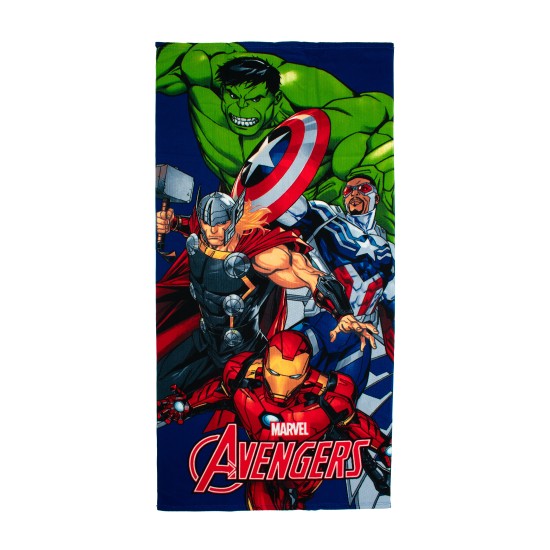 Πετσέτα Θαλάσσης Παιδική Quick Dry Marvel Avengers 670 Blue Micro Dimcol (70x140) 1Τεμ