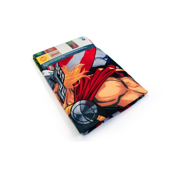 Πετσέτα Θαλάσσης Παιδική Quick Dry Marvel Avengers 670 Blue Micro Dimcol (70x140) 1Τεμ
