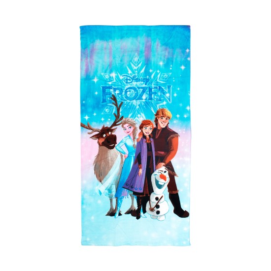 Πετσέτα Θαλάσσης Παιδική Disney Home Frozen 551 Blue Quick Dry Micro Dimcol (70x140) 1Τεμ