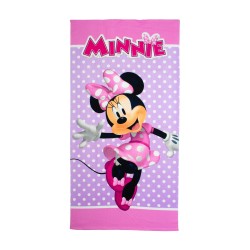 Πετσέτα Θαλάσσης Παιδική Quick Dry Disney Home Minnie 180 Lilac Micro Dimcol (70x140) 1Τεμ