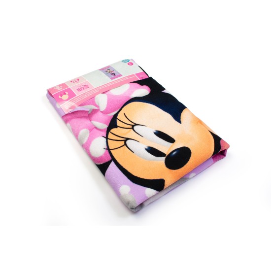 Πετσέτα Θαλάσσης Παιδική Quick Dry Disney Home Minnie 180 Lilac Micro Dimcol (70x140) 1Τεμ