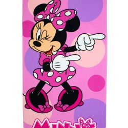 Πετσέτα Θαλάσσης Παιδική Quick Dry Disney Home Minnie 182 Pastel Lilac Micro Dimcol (70x140) 1Τεμ
