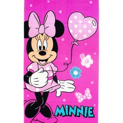 Πετσέτα Θαλάσσης Παιδική Disney Home Minnie 335 Pink Quick Dry Micro Dimcol (70x140) 1Τεμ