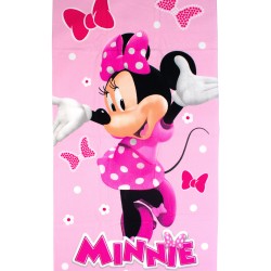 Πετσέτα Θαλάσσης Παιδική Disney Home Minnie 542 Baby Pink Quick Dry Micro Dimcol (70x140) 1Τεμ