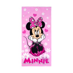 Πετσέτα Θαλάσσης Παιδική Disney Home Minnie 543 Baby Pink Quick Dry Micro Dimcol (70x140) 1Τεμ