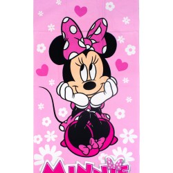 Πετσέτα Θαλάσσης Παιδική Disney Home Minnie 543 Baby Pink Quick Dry Micro Dimcol (70x140) 1Τεμ