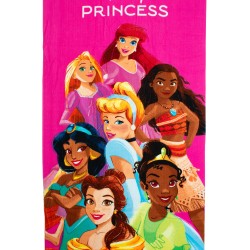 Πετσέτα Θαλάσσης Παιδική Quick Dry Disney Home Princess 190 Fuchsia Micro Dimcol (70x140) 1Τεμ
