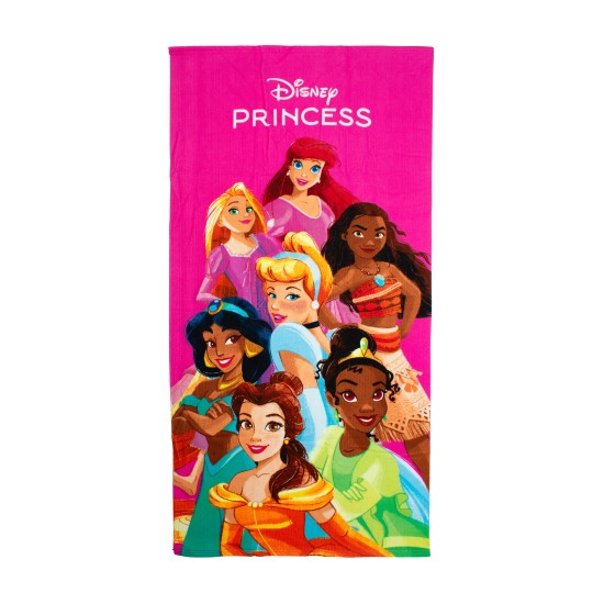 Πετσέτα Θαλάσσης Παιδική Quick Dry Disney Home Princess 190 Fuchsia Micro Dimcol (70x140) 1Τεμ