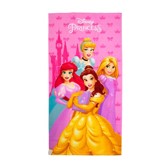 Πετσέτα Θαλάσσης Παιδική Quick Dry Disney Home Princess 191 Baby Pink Micro Dimcol (70x140) 1Τεμ
