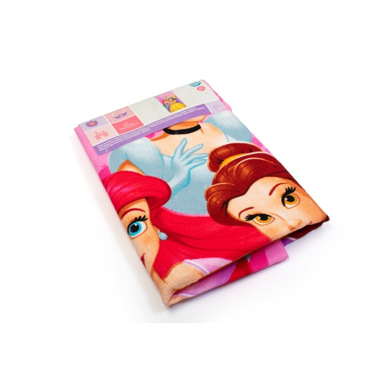 Πετσέτα Θαλάσσης Παιδική Quick Dry Disney Home Princess 191 Baby Pink Micro Dimcol (70x140) 1Τεμ