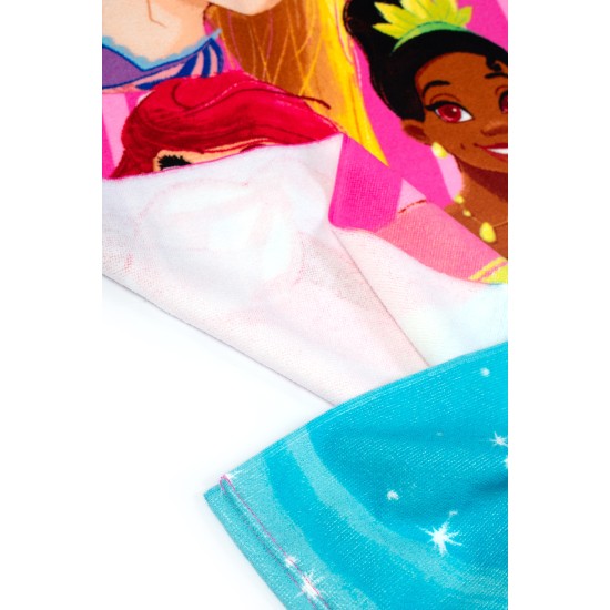 Πετσέτα Θαλάσσης Παιδική Disney Home Princess 552 Fuchsia-Pink Quick Dry Micro Dimcol (70x140) 1Τεμ