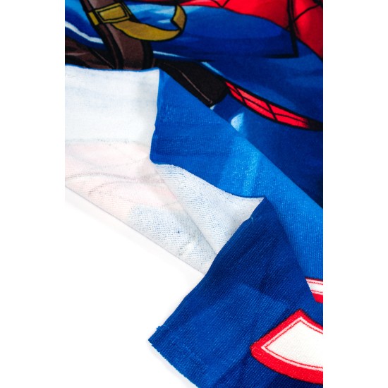 Πετσέτα Θαλάσσης Παιδική Marvel Spiderman 375 Blue Quick Dry Micro Dimcol (70x140) 1Τεμ