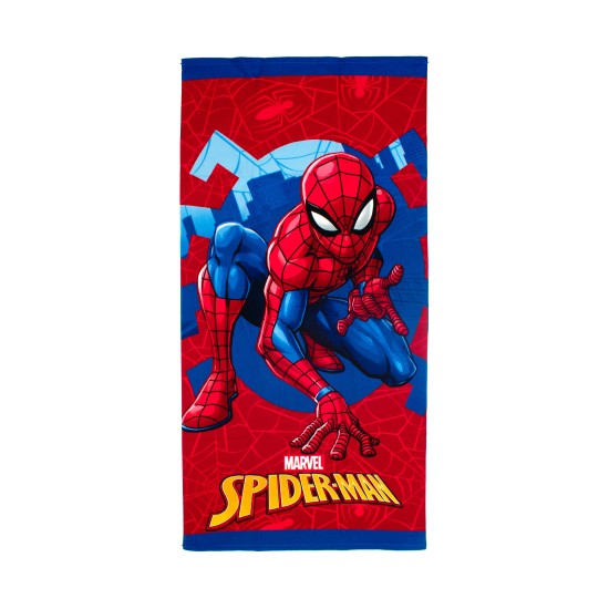 Πετσέτα Θαλάσσης Παιδική Marvel Spiderman 531 Red Quick Dry Micro Dimcol (70x140) 1Τεμ