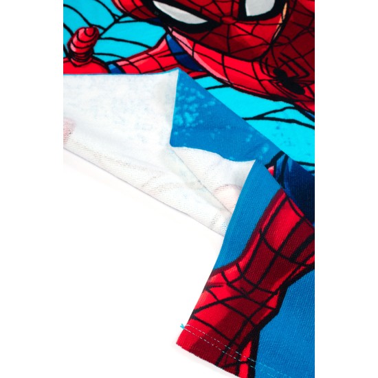 Πετσέτα Θαλάσσης Παιδική Marvel Spiderman 549 Sky Blue Quick Dry Micro Dimcol (70x140) 1Τεμ