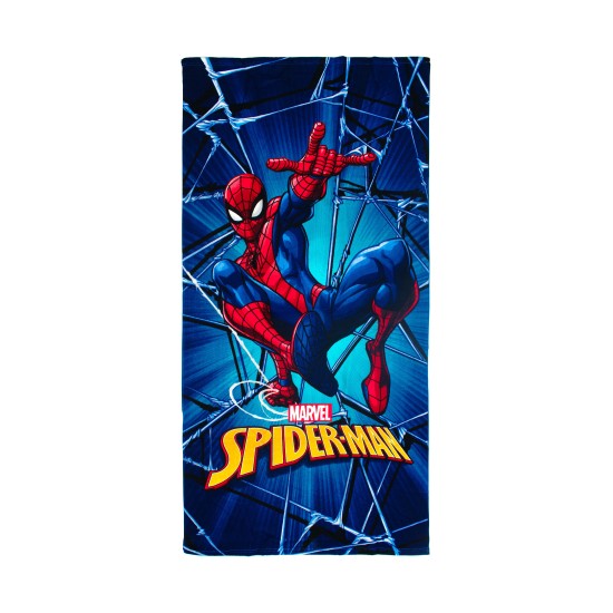 Πετσέτα Θαλάσσης Παιδική Marvel Spiderman 550 Blue Quick Dry Micro Dimcol (70x140) 1Τεμ