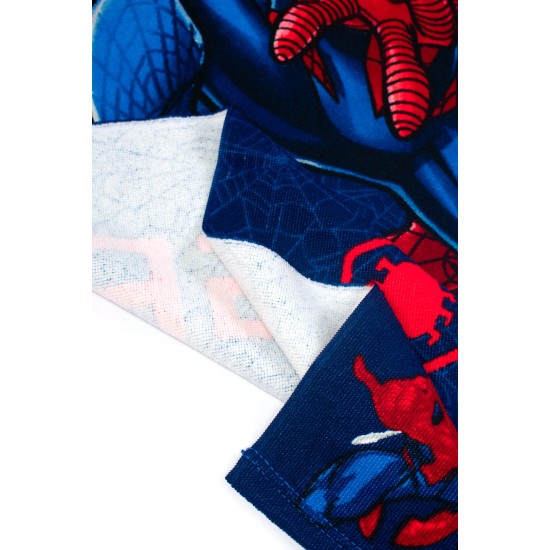 Πετσέτα Θαλάσσης Παιδική Marvel Spiderman 558 Dark Blue Quick Dry Micro Dimcol (70x140) 1Τεμ