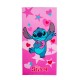Πετσέτα Θαλάσσης Παιδική Quick Dry Disney Home Lilo & Stitch 085 Baby Pink Micro Dimcol (70x140) 1Τεμ