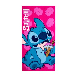 Πετσέτα Θαλάσσης Παιδική Quick Dry Disney Home Lilo & Stitch 118 Fuchsia Micro Dimcol (70x140) 1Τεμ