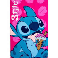 Πετσέτα Θαλάσσης Παιδική Quick Dry Disney Home Lilo & Stitch 118 Fuchsia Micro Dimcol (70x140) 1Τεμ
