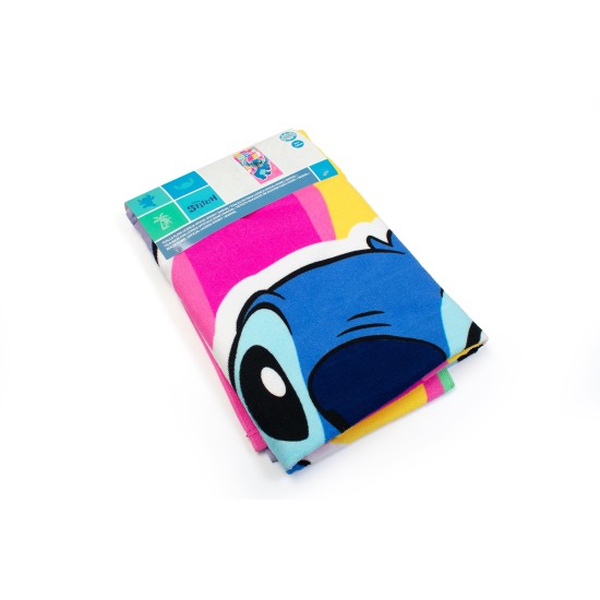 Πετσέτα Θαλάσσης Παιδική Quick Dry Disney Home Lilo & Stitch 188 Pink Micro Dimcol (70x140) 1Τεμ