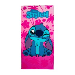 Πετσέτα Θαλάσσης Παιδική Quick Dry Disney Home Lilo & Stitch 189 Pink Micro Dimcol (70x140) 1Τεμ