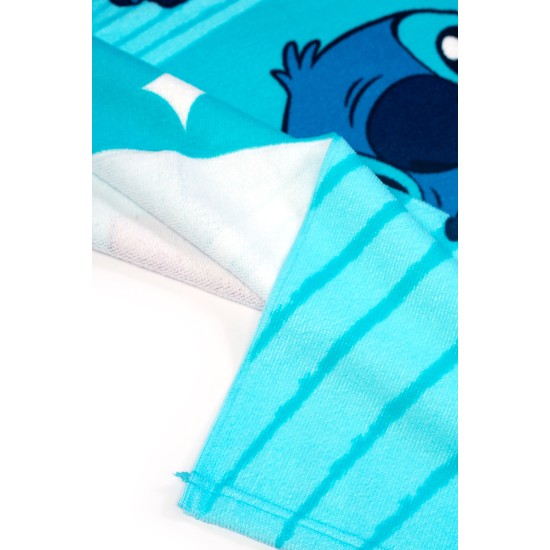 Πετσέτα Θαλάσσης Παιδική Disney Home Lilo & Stitch 545 Sky Blue Quick Dry Micro Dimcol (70x140) 1Τεμ