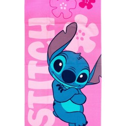 Πετσέτα Θαλάσσης Παιδική Disney Home Lilo & Stitch 548 Pale Pink Quick Dry Micro Dimcol (70x140) 1Τεμ