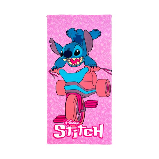 Πετσέτα Θαλάσσης Παιδική Disney Home Lilo & Stitch 557 Pink Quick Dry Micro Dimcol (70x140) 1Τεμ