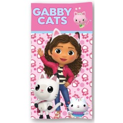Πετσέτα Θαλάσσης Παιδική Quick Dry DreamWorks Gabby's Dollhouse 113 Pink Micro Dimcol (70x140) 1Τεμ