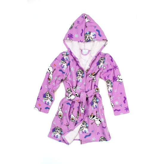 Μπουρνούζι Παιδικό Με Κουκούλα Disney Home Frozen Lilac Microfiber Dimcol 1Τεμ