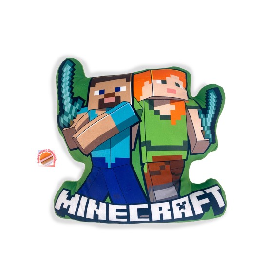 Διακοσμητικό Μαξιλάρι Παιδικό Kids 3D Mojang Minecraft 18 Green Dimcol (40cm) 1Τεμ