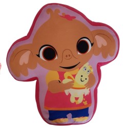 Διακοσμητικό Μαξιλάρι Παιδικό 3D Acamar Films Bing 208 Fuchsia 100% Velboa Dimcol (35cm ) 1Τεμ