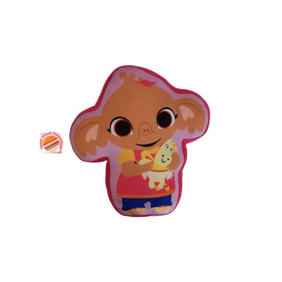 Διακοσμητικό Μαξιλάρι Παιδικό 3D Acamar Films Bing 208 Fuchsia 100% Velboa Dimcol (35cm ) 1Τεμ