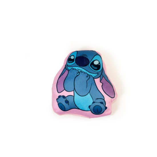 Διακοσμητικό Mini Μαξιλάρι Παιδικό Disney Home Stitch 188 3D Pink AOP 100% Velboa Dimcol (15cm) 1Τεμ