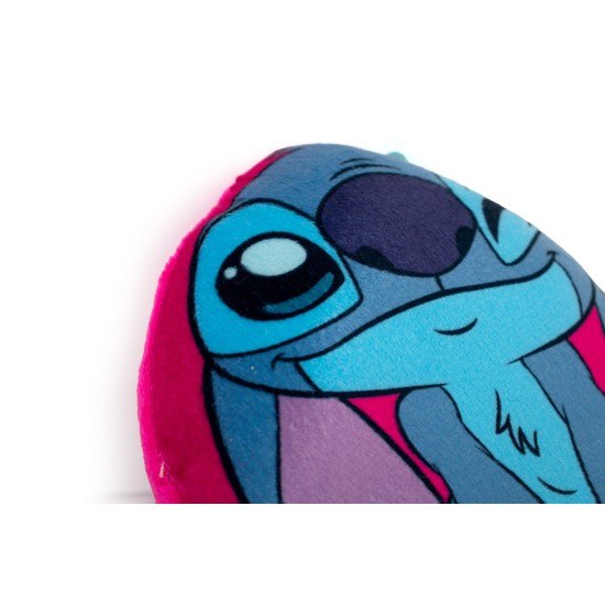Διακοσμητικό Mini Μαξιλάρι Παιδικό Disney Home Stitch 191 Fuchsia AOP 100% Velboa Dimcol (15cm) 1Τεμ