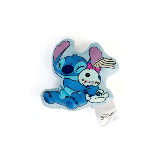 Διακοσμητικό Mini Μαξιλάρι Παιδικό Disney Home Stitch 384 Sky Blue AOP 100% Velboa Dimcol (15cm) 1Τεμ