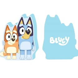 Διακοσμητικό Μαξιλάρι Παιδικό 3D BBC Studios Bluey 73 Sky Blue 100% Velboa Dimcol (35cm ) 1Τεμ