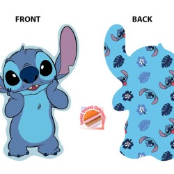 Διακοσμητικό Mini Μαξιλάρι Παιδικό Disney Home Stitch 681 Sky Blue 3D AOP 100% Velboa Dimcol (20cm) 1Τεμ