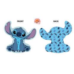 Διακοσμητικό Mini Μαξιλάρι Παιδικό Disney Home Stitch 684 Sky Blue 3D AOP 100% Velboa Dimcol (20cm) 1Τεμ