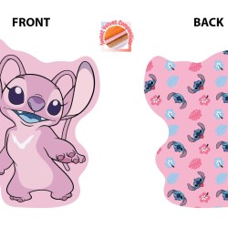 Διακοσμητικό Mini Μαξιλάρι Παιδικό Disney Home Angel 697 Pink 3D AOP 100% Velboa Dimcol (20cm) 1Τεμ