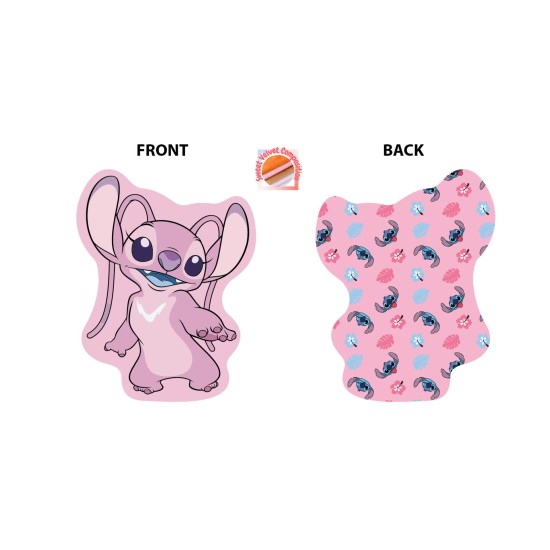 Διακοσμητικό Mini Μαξιλάρι Παιδικό Disney Home Angel 697 Pink 3D AOP 100% Velboa Dimcol (20cm) 1Τεμ