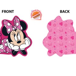 Διακοσμητικό Mini Μαξιλάρι Παιδικό Disney Home Minnie 692 Fuchsia 3D AOP 100% Velboa Dimcol (20cm) 1Τεμ